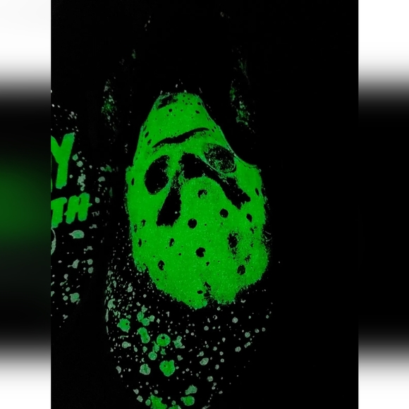 Vans HOUSE OF TERROR Classic Slip On Horror Friday 13th Glow in Dark NEW UK 9 - Picture 11 of 16